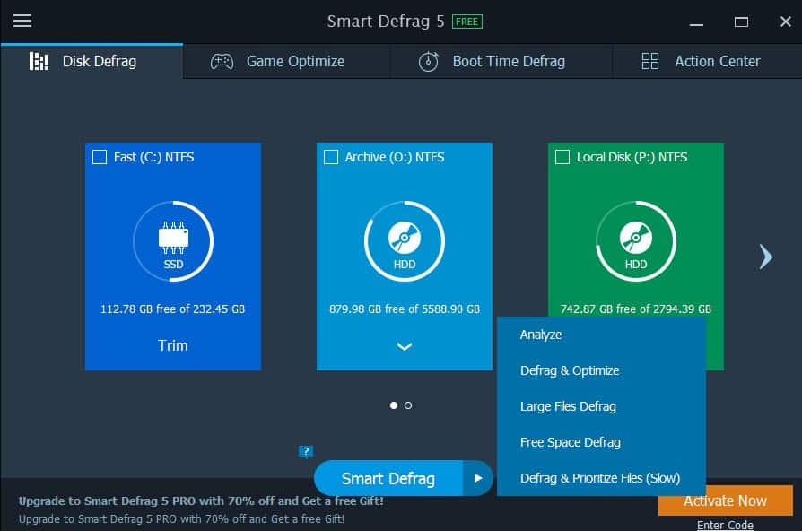 Iobit Smart Defrag Pro