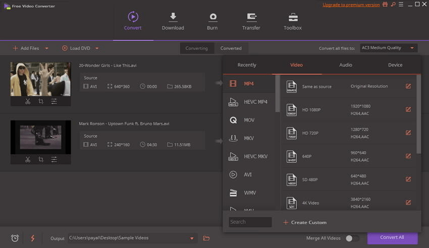 Wondershare Video Converter Ultimate (SS Image)