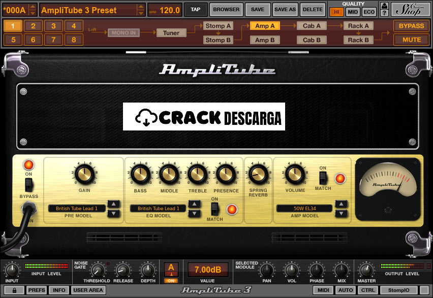 IK Multimedia Amplitube 5.8.4 Crack Plus Keygen 2023 Descargar